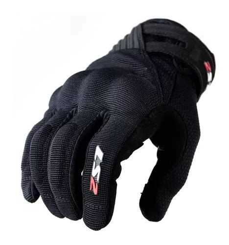 Guantes Moto Cortos Ls Dart Color Negro Talle S Env O Gratis