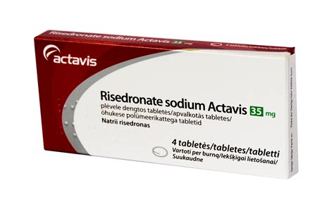 Risedronate Sodium Actavis 35mg Tabletės N4 Internetinėje Mano