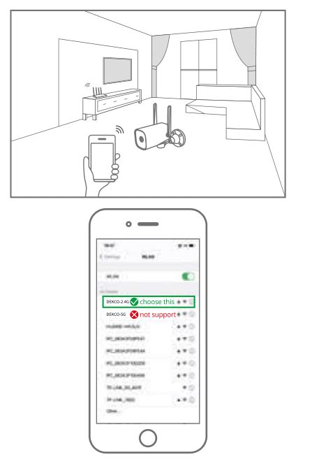 DEKCO DC4L HD Wifi Security Camera Quick Start Guide CloudEdge App