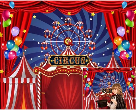 Amazon Chloroplastid Circus Carnival Backdrop Carnival Photo