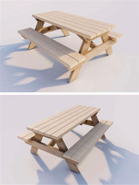 6 Free Picnic Table Plans (PDFs for Print or Download)