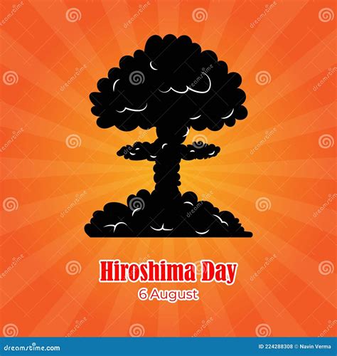 Ilustración Vectorial Del Día Del Ataque Nuclear De Hiroshima