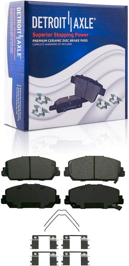 4pc Front Disc Rotors And Ceramic Brake Pads Kit