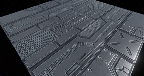 3D model Sci-Fi Floors Pack VR / AR / low-poly | CGTrader