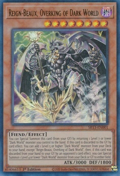 Reign Beaux Sovrare Del Mondo Oscuro Structure Deck Dark World Yu