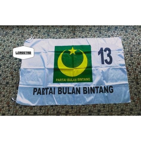 Jual Araa Bendera Partai Bulan Bintang Pbb 150 X 225 Cm Shopee