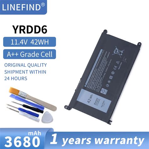 YRDD6 Laptop Battery Lithium Ion Batteries 11 4V 42Wh For Dell