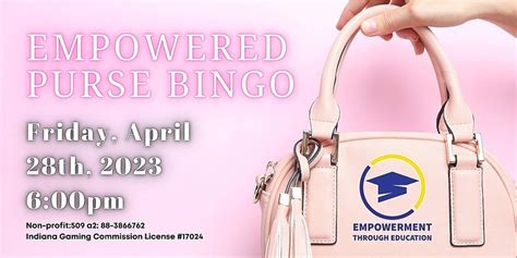 Empowerment Through Education Womens Night Out Purse Bingo Fundraiser