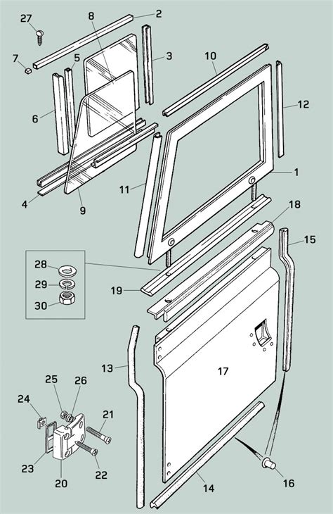 Land Rover Series Ii Iia Iii Front Middle Doors Hinges Rovers