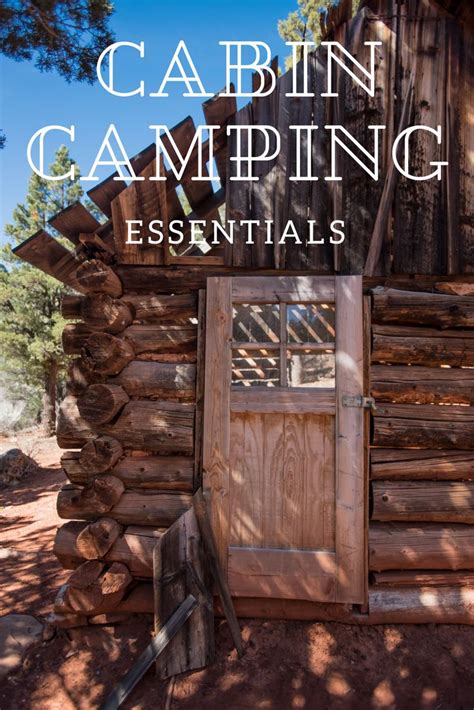 Cabin Camping Essentials | Cabin camping, Camping essentials, Cabin