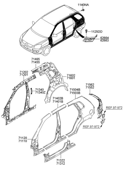 Side Body Panel 2007 Kia Sportage