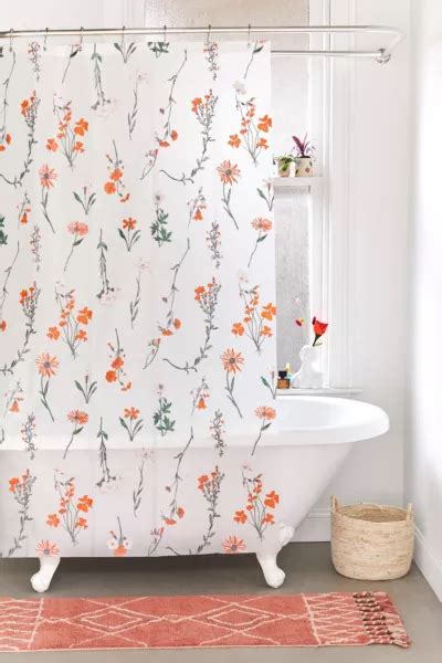 Georgina Floral Peva Shower Curtain Urban Outfitters Canada