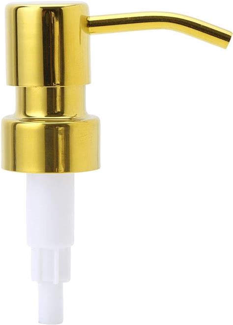 Gold One Size Soap Dispenser Pump Replacementliquid Bottle Soap Pumps Metal Bronze