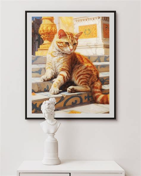 Cat Print . Unframed Art .renaissance Art . Cat Poster . - Etsy