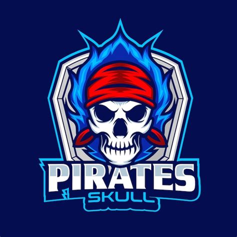 Logotipo Do Mascote Dos Piratas Ilustra O Vetorial No Estilo Do