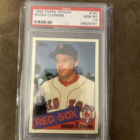 Topps Tiffany Roger Clemens Rc Psa Rookie Rare Pop Ebay