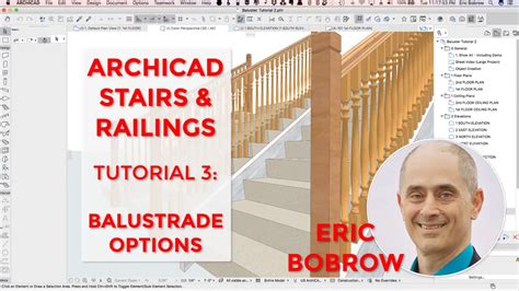 Archicad Stairs Railings Tutorial Balustrade Options Youtube