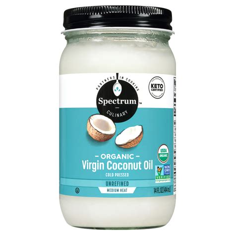 Spectrum Naturals Organic Unrefined Virgin Coconut Oil 14 Fl Oz