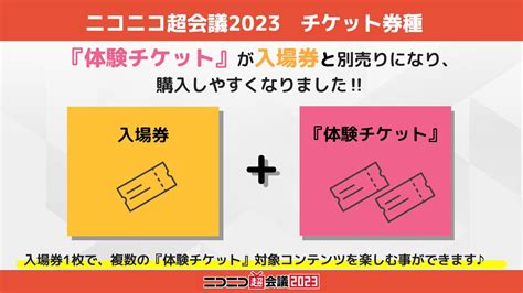 花火の人🎆（ななごう） On Twitter Rt Chokaigipr ／ ⋰ 本日29㈭～ 超会議2023 チケット販売開始🎫 ⋱ 今年は小学生【入場無料】など 昨年と