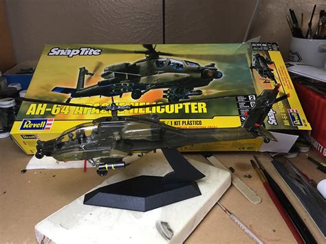 Apache Helicopter Snap Tite Plastic Model Aircraft Kit 1 72 Scale