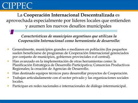 PPT La Cooperación Internacional como herramienta para el Desarrollo