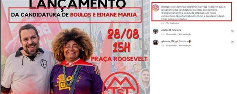 Amea A De Mbl Faz Mtst Excluir Postagem Que Divulgava Campanha De Boulos