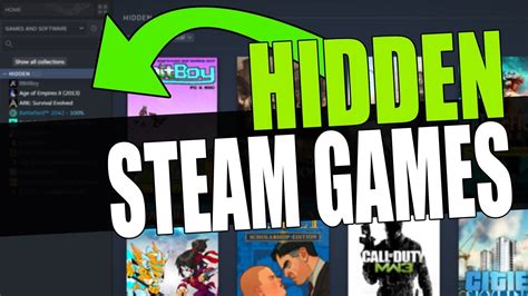 How To Hide Unhide Steam Games In Library Youtube