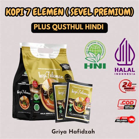 Jual Kopi 7 Elemen Premium HNI HPAI Kopi Sevel Plus Qusthul Hindi Isi