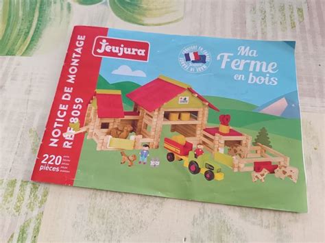 Jeu jura ma ferme en bois 220 pièces Jeujura Beebs