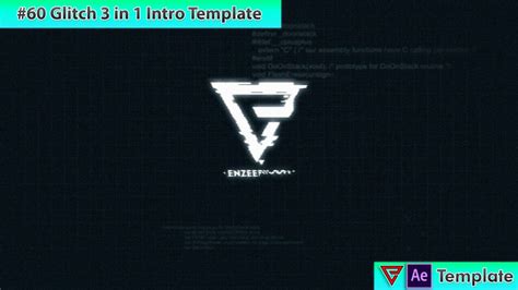 60 Glitch Intro Template For After Effects Enzeefx