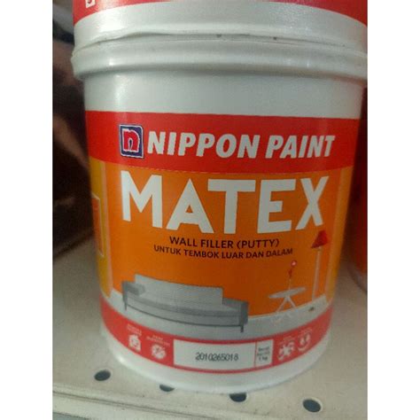 Jual Nippon Paint Matex Wall Filler Putty Kg Shopee Indonesia