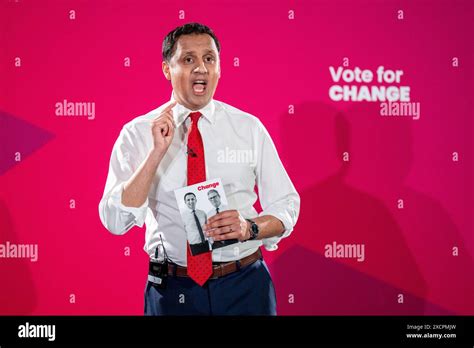 Scottish Labour Leader Anas Sarwar Speaking During The Partys General