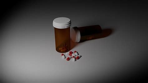 Pills And Pill Bottles 3D Model CGTrader