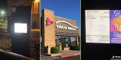 Tiktok Shows Taco Bell Customer Being Charged 5 555 For Quesadilla