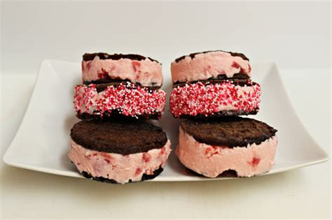 Maraschino Cherry Ice Cream Sandwiches - Home Cooking Memories