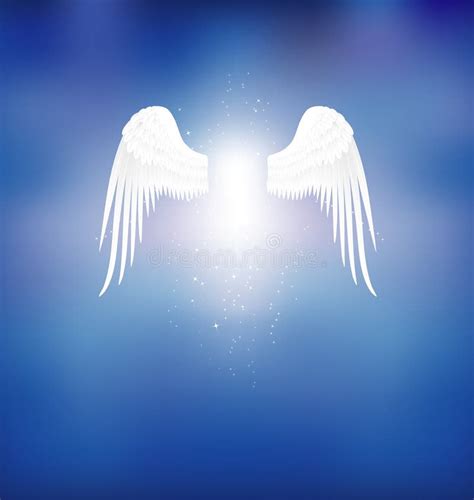 Alas Y Halo Del ángel Aislados En Fondo Ilustración Del Vector Stock de