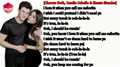 Shawn Mendes Camila Cabello Se Orita Lyrics Youtube