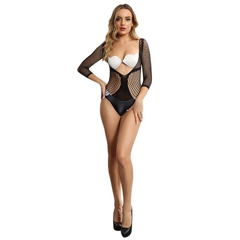 Zuwimk Lingerie For Women Naughty Women One Piece Lingerie Deep V Teddy