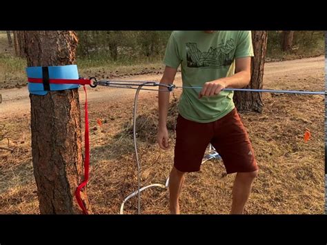 Slackline Setup