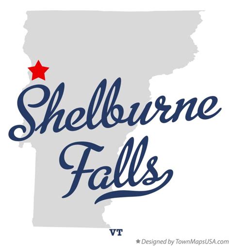 Map of Shelburne Falls, VT, Vermont