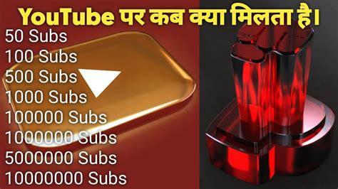 YouTube पर कब कय मलत ह youtube awards explained in hindi youtube