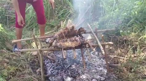 Survival Skills Memasak Dan Makan Ikan Bakar Di Hutan Youtube