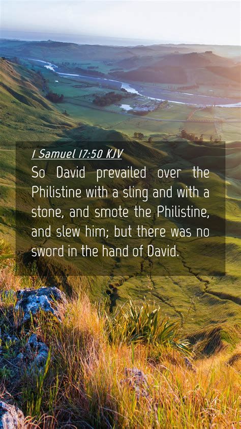 Samuel Kjv Mobile Phone Wallpaper So David Prevailed Over The