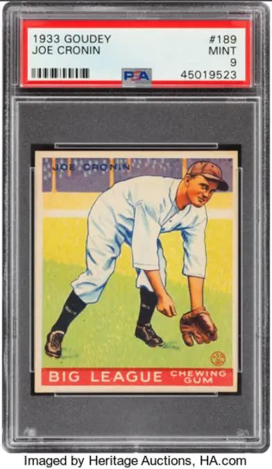 10 Most Valuable Joe Cronin Baseball Cards