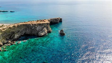 Luftaufnahmen Von Gavdos Insel Kreta Griechenland Stockfoto Bild Von