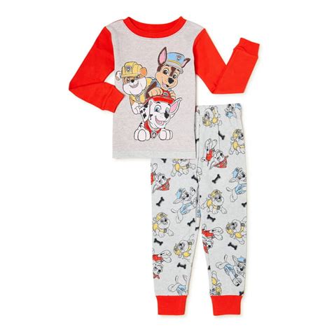 Character Long Sleeve Top And Pants 2 Piece Pajamas Set Sizes 2t 5 T