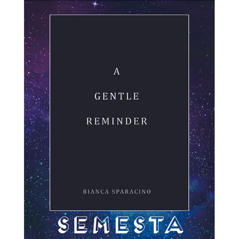 Jual Buku A Gentle Reminder By Bianca Sparacino English Shopee