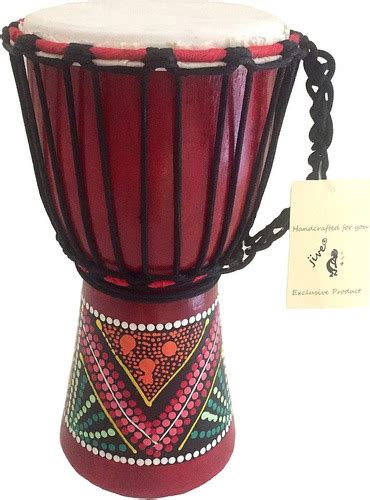 Djembe Drum Bongo Congo African Wood Drum Med Size Cuotas Sin