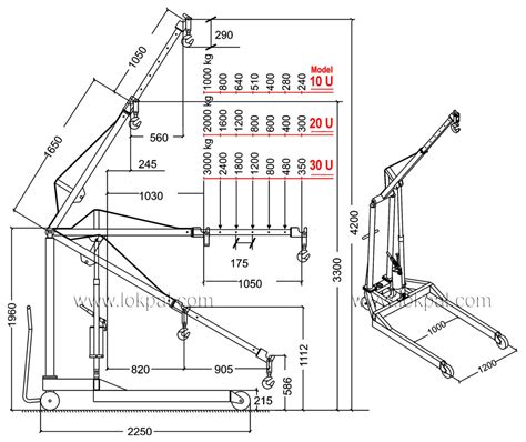 Hydraulic Floor Crane U Type, Hydraulic Floor Crane U Type Wholesaler ...