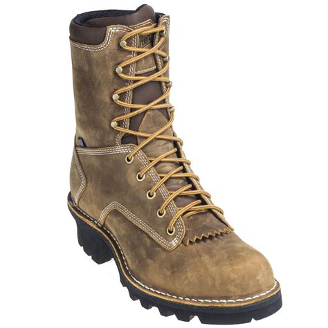 Danner Boots Mens 15437 Brown Composite Toe Waterproof Insulated Eh Logger Boots